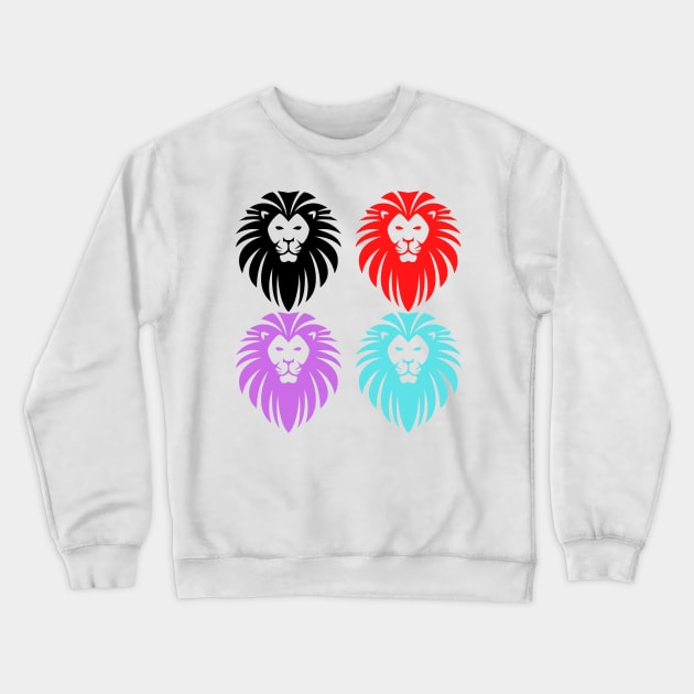 Four lion Crewneck Sweatshirt by Designuper